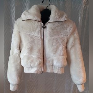 Hawke & Co White Size 16 Girls Front Zip Coat